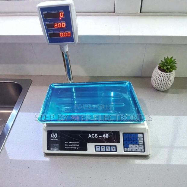 Acs 40 Digital Weighing and Price Computing 40kgs Led Rechargeable