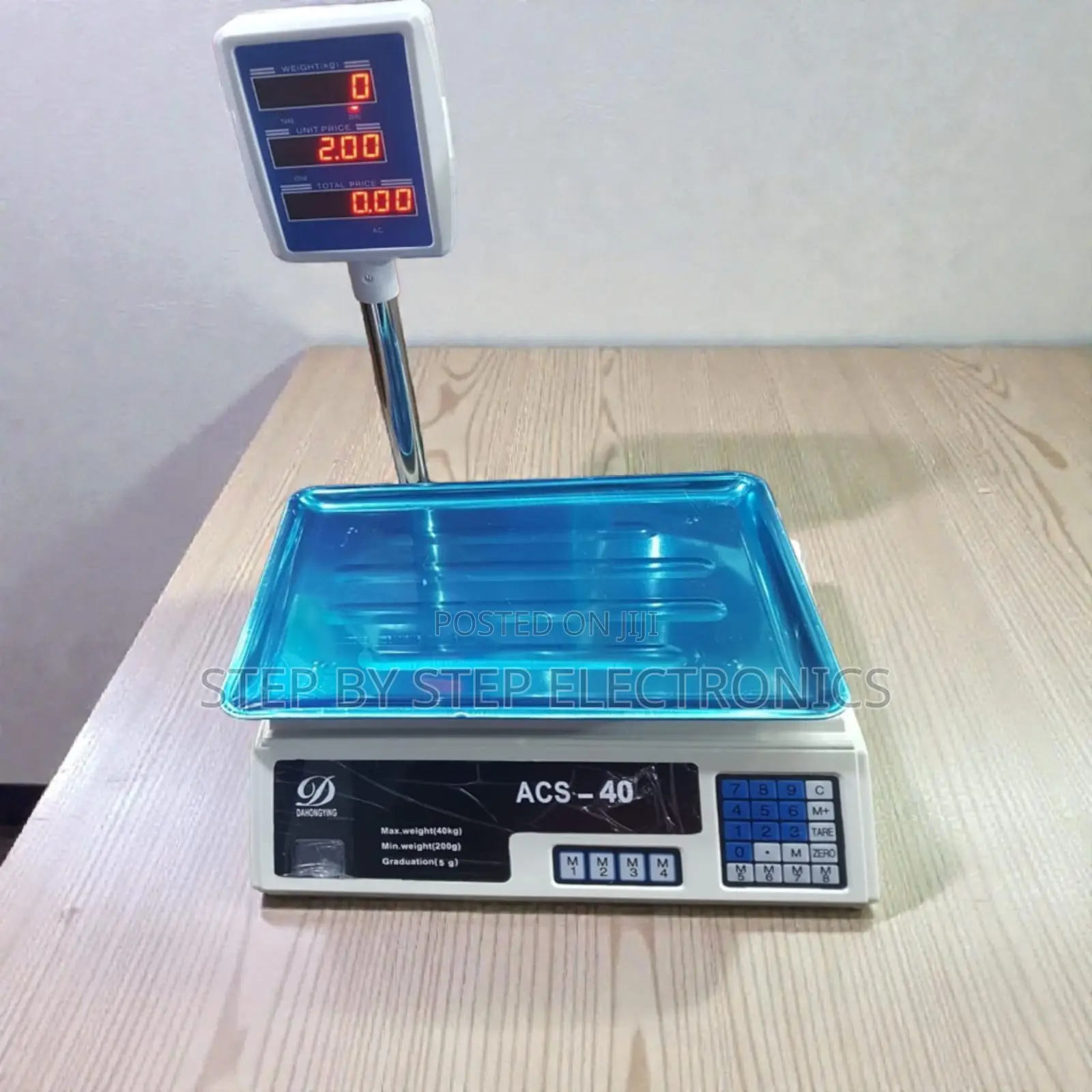 Acs 40 Digital 40kgs Weight Scale Led Display Rechargeable Battery