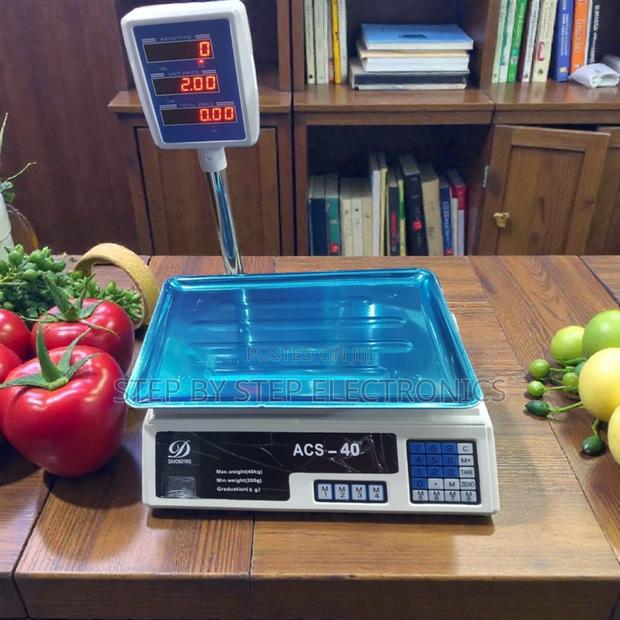 Acs 40 Digital 40kgs Price Scale With Led Display Rechargeable - main view