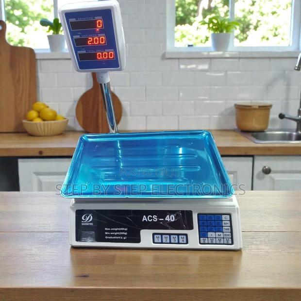 Acs 40 Digital Rechargeable 40kgs Price Computing Led Scale