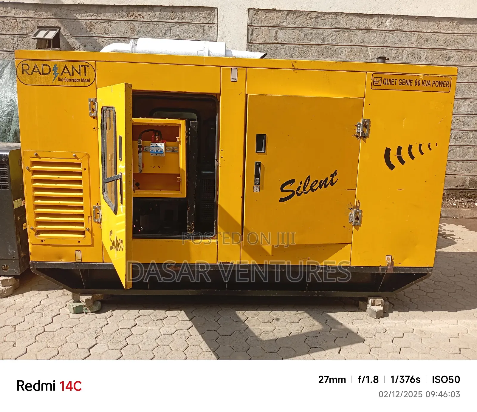 Generator Perkins 60kva - Mint Condition
