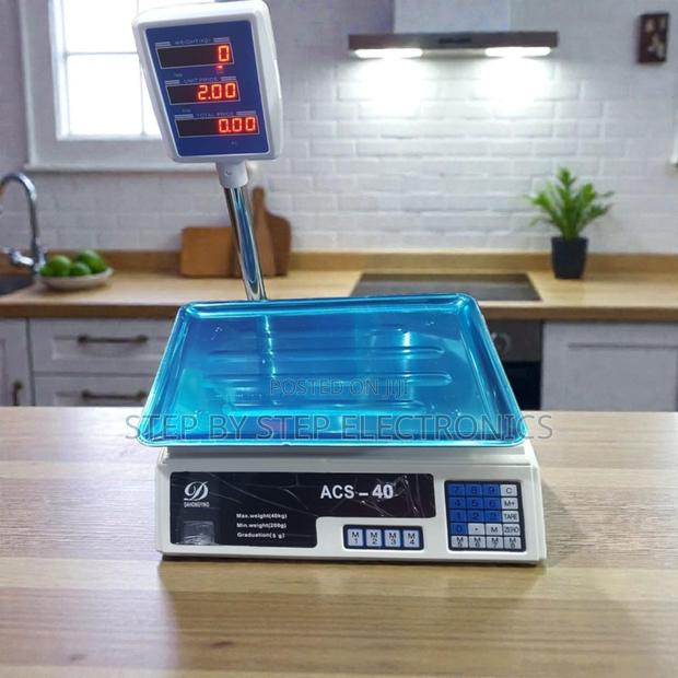 Acs 40 Digital 40kgs Led Weight and Price Computing Scale