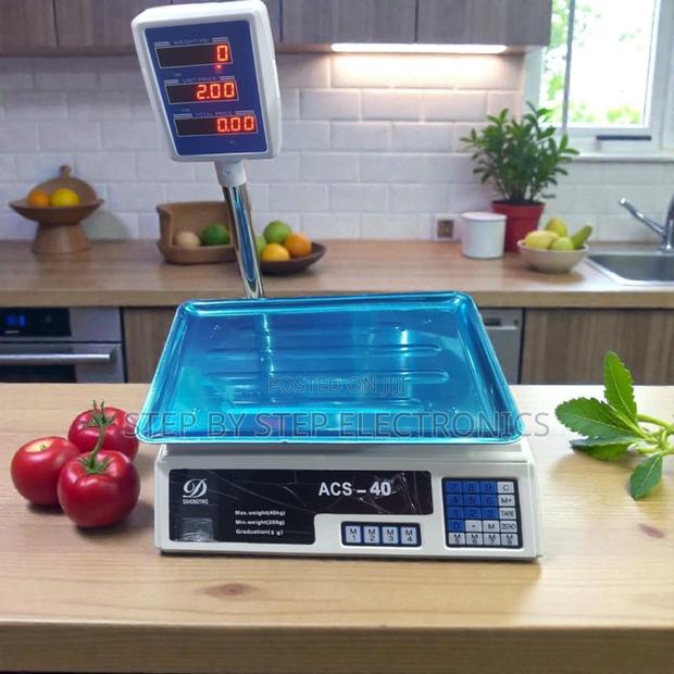 Acs 40 Up to 40kgs Electronic Price Scale Durable Quality Led Display