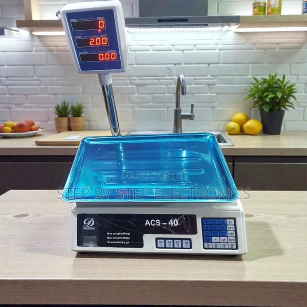 Acs 40 40kgs Computerized Weighing Scale 1 Year Warranty High Quality