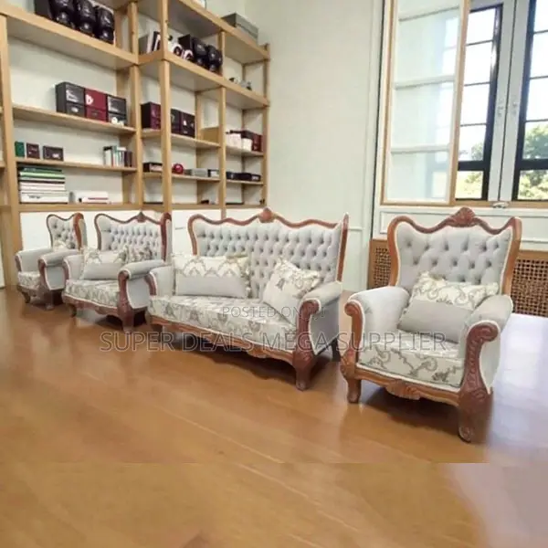Hand Carving Antique Design 7 Seater Ex- Uk Quality Rosewood Sofa