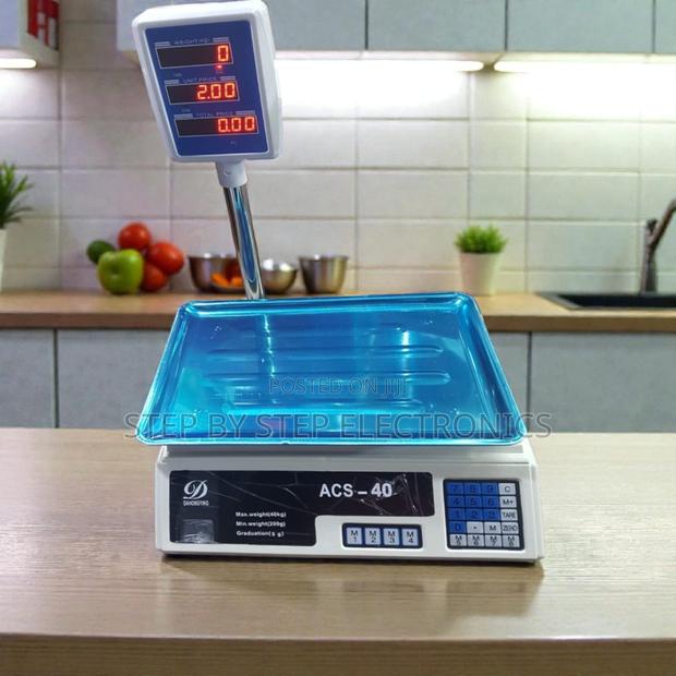 Acs 40 40kgs Electronic Price Scale Long Lasting Quality Battery