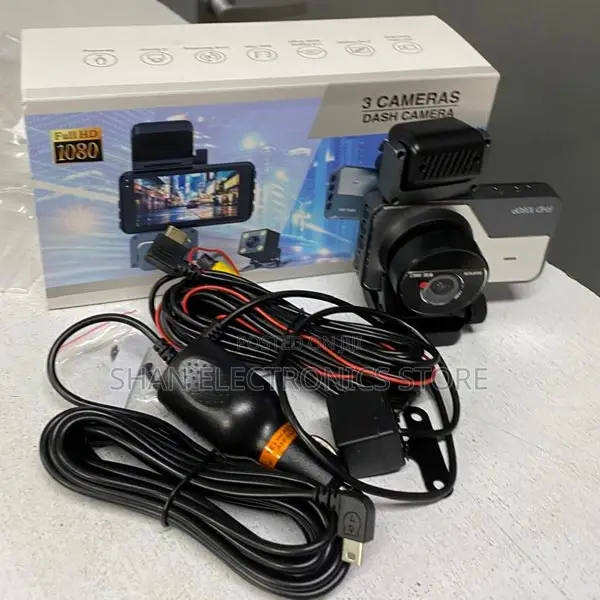 Dash Cam Front Rear 3" Screen With 24h Night Vision Parking Monitor