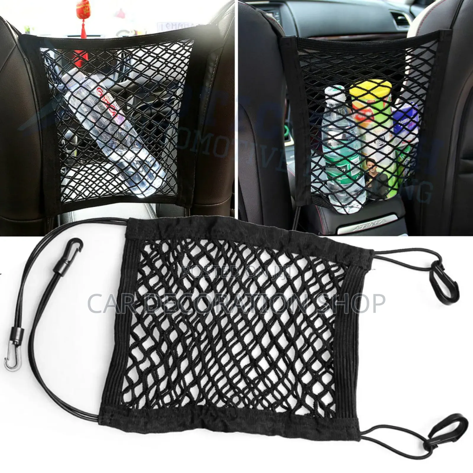 Car Seat Middle Elastic Net Bag Organizer Elastic Holder