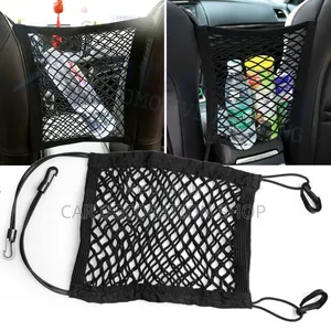 Car Seat Middle Elastic Net Bag Organizer Elastic Holder