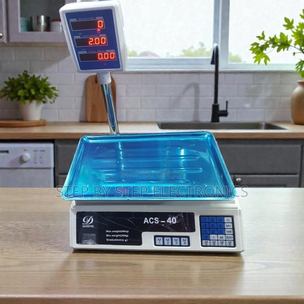 Acs 40 40kgs Digital Weighing Scale Energy Saving Reliable Quality