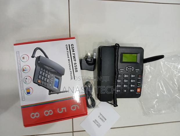 GSM FWP 6588 Fixed Wireless Phone With Dual Simcard and Fm Radio