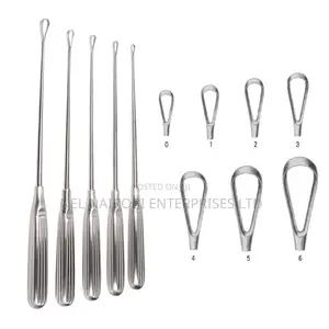 Sims Uterine Currette Size: 1,2,3,4,5,6 Sharp