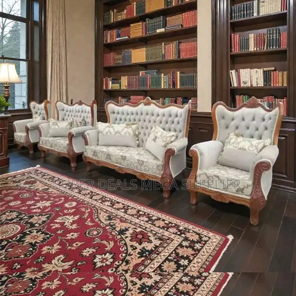 Hand Carving Antique Design 7 Seater Ex- Uk Genuine Quality Sofa Seat