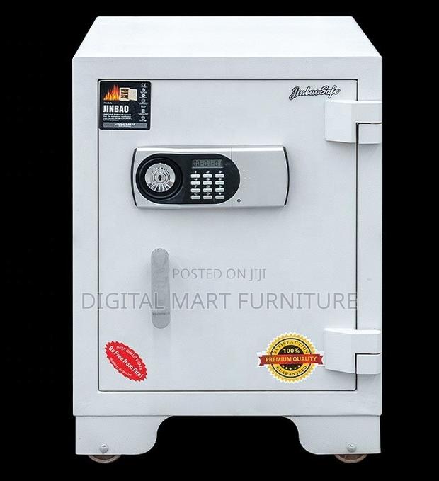 White Medium Fireproof Safe Lockable