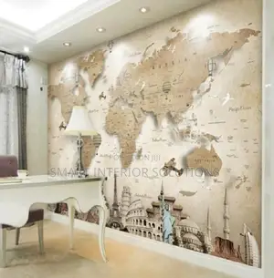 Worlds Map 3d Wallpaper