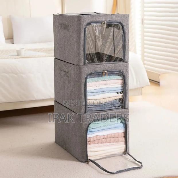 56lfoldable Zipped Closet Organizer