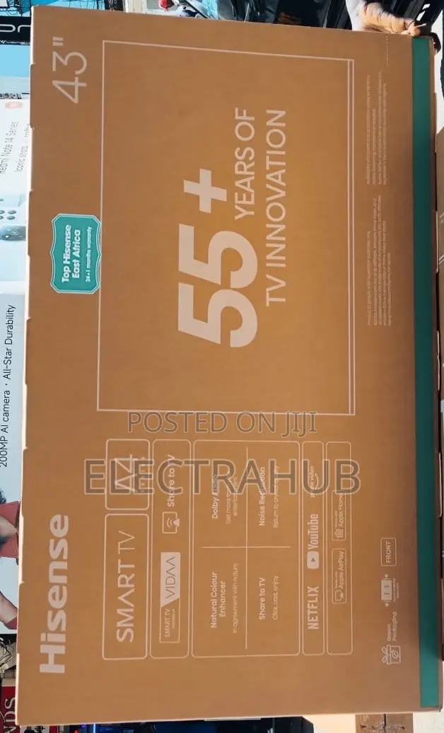 Hisense 43 Inch A4 Smart Tv Brand New Sealed in a Shop