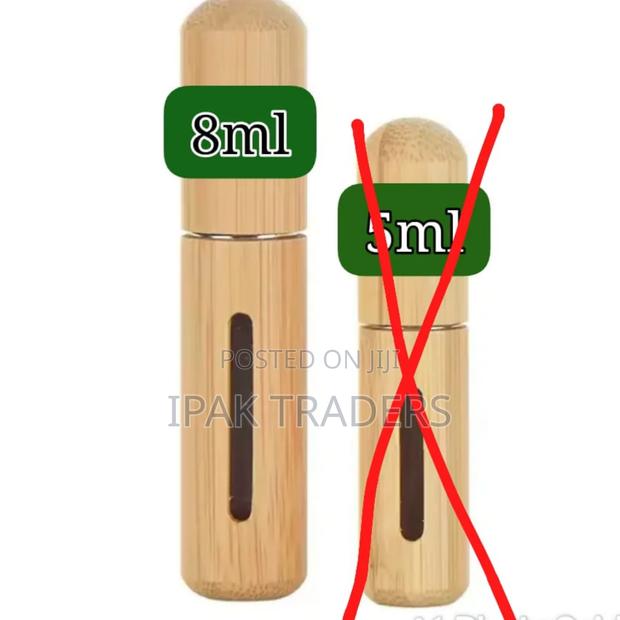 Portable Perfume Refill Bottle Bamboo Casing 8ml - thumbnail 3