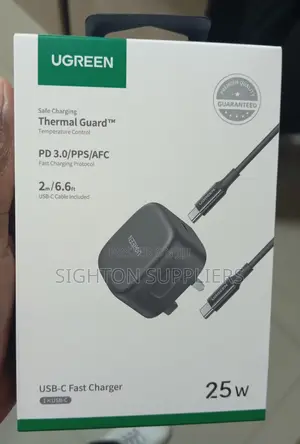 Ugreen Usb-C 25w Pd Charger With C-C 2m Cable Uk