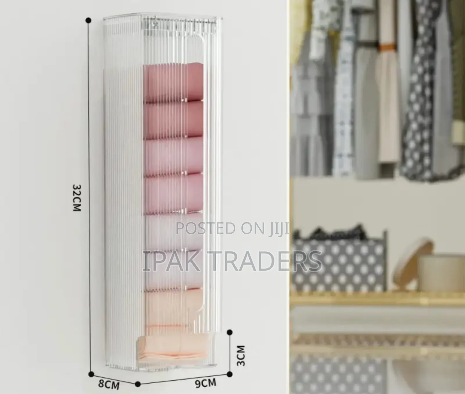 Acrylic Inner Wear /Socks Dispenser
Size 32*8*9cm
