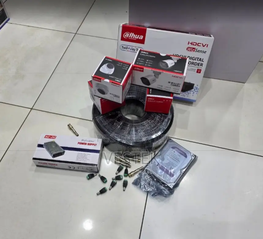 2mp Dahua CCTV 4 Camera Set Full Package Kit 4 1080p Dahua CCTV