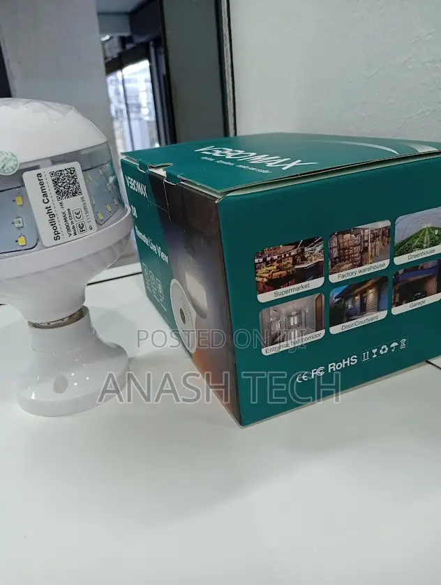 Enhanced V380 Max Wifi Bulb CCTV Camera V380 Indoor Camera