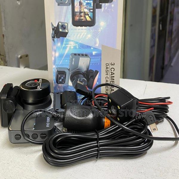 1080p Hd Dashcam With 3 Cameras;