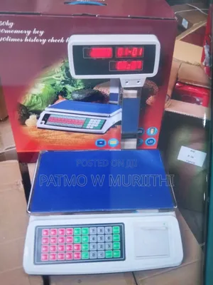 Maximum Weight 50kg 40 Memory Receipt Scale