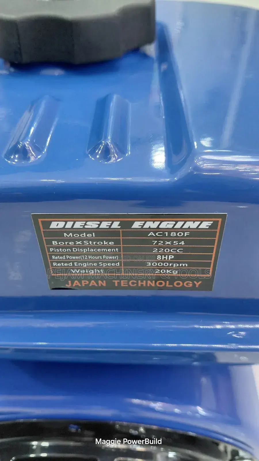 8hp Aico Japan Ac180f Diesel Engine