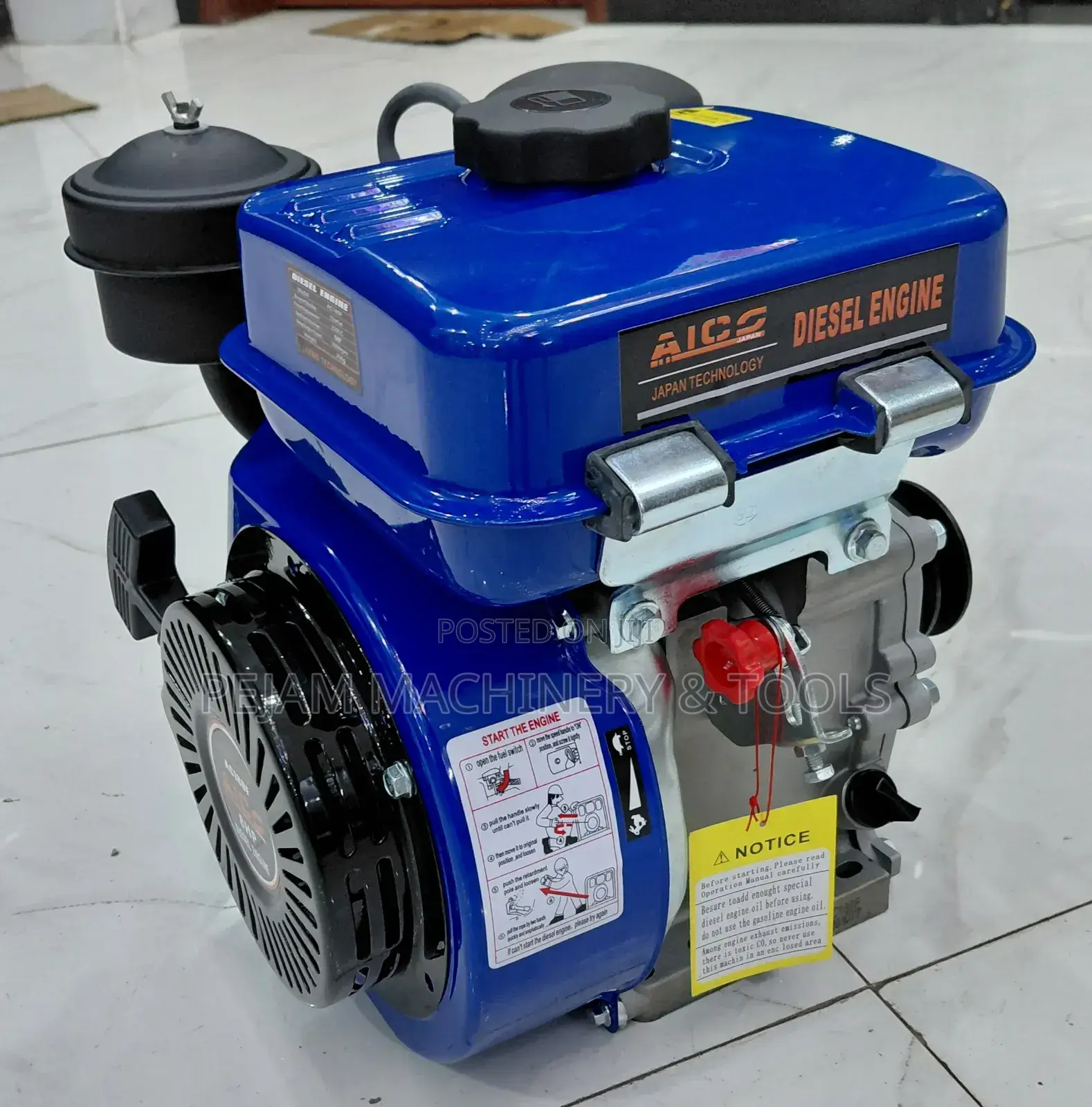 8hp Aico Japan Ac180f Diesel Engine