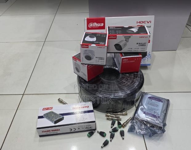 Quality Dahua 4 CCTV Cameras Full Kit 2mp With Night Vision + 500gb