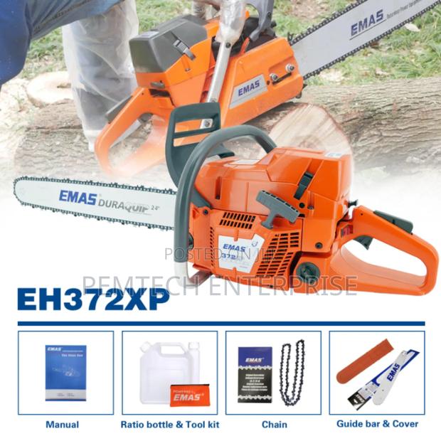 Emas Gasoline Chainsaw, 372xp Model, a Commercial-Grade Power Tool - main view
