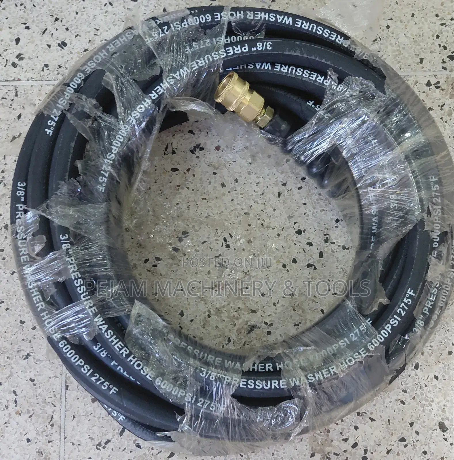 3/8" 6000psi R2 Heavy-Duty Pressure Washer Hose Pipe 15 Metres