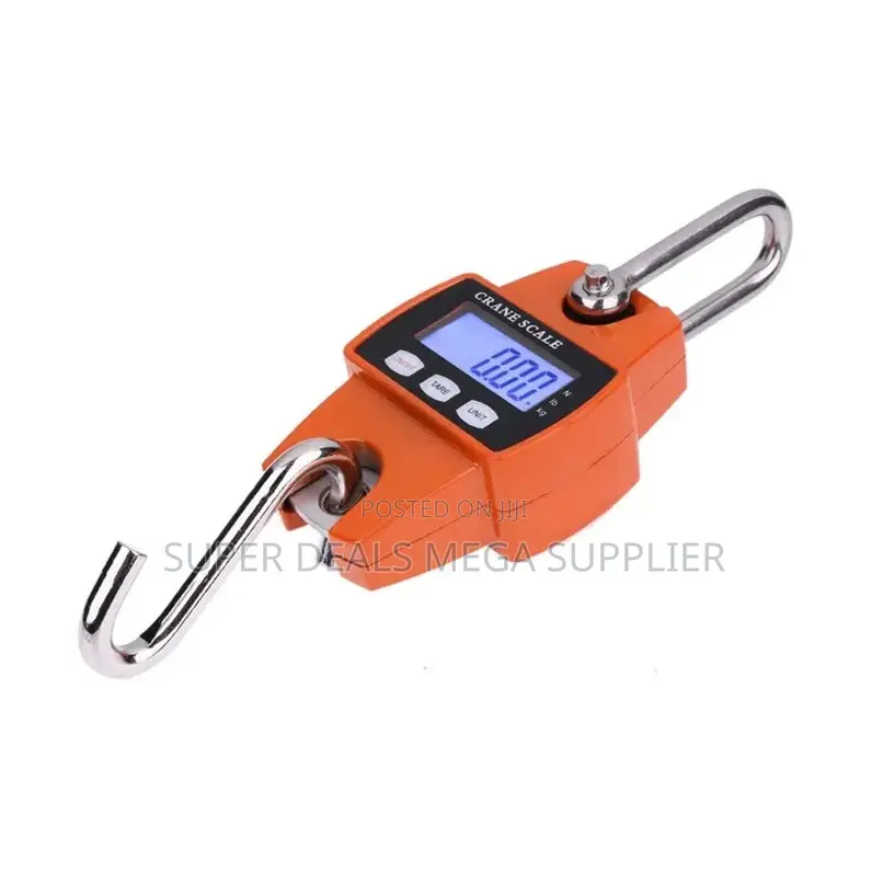 Heavy Duty 300kgs Hanging Scale LCD Display Portable and Easy to Use