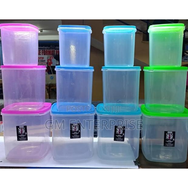 3pcs Plastic Cereal Container