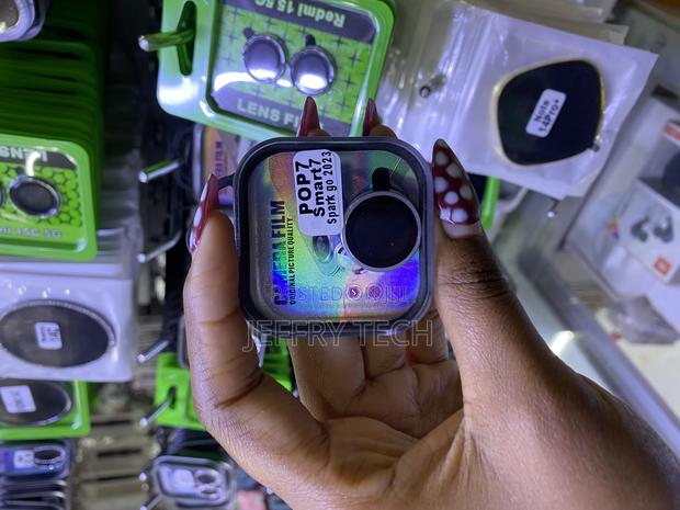 Acheed Bling Camera Lens Protector for Tecno Pop 7 -Silver - main view