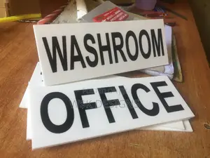 Office and Washrooms Labels