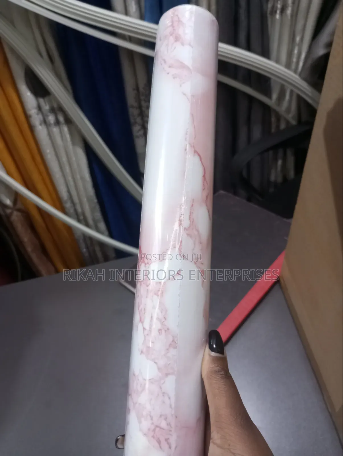 Pink and White Contact Papers