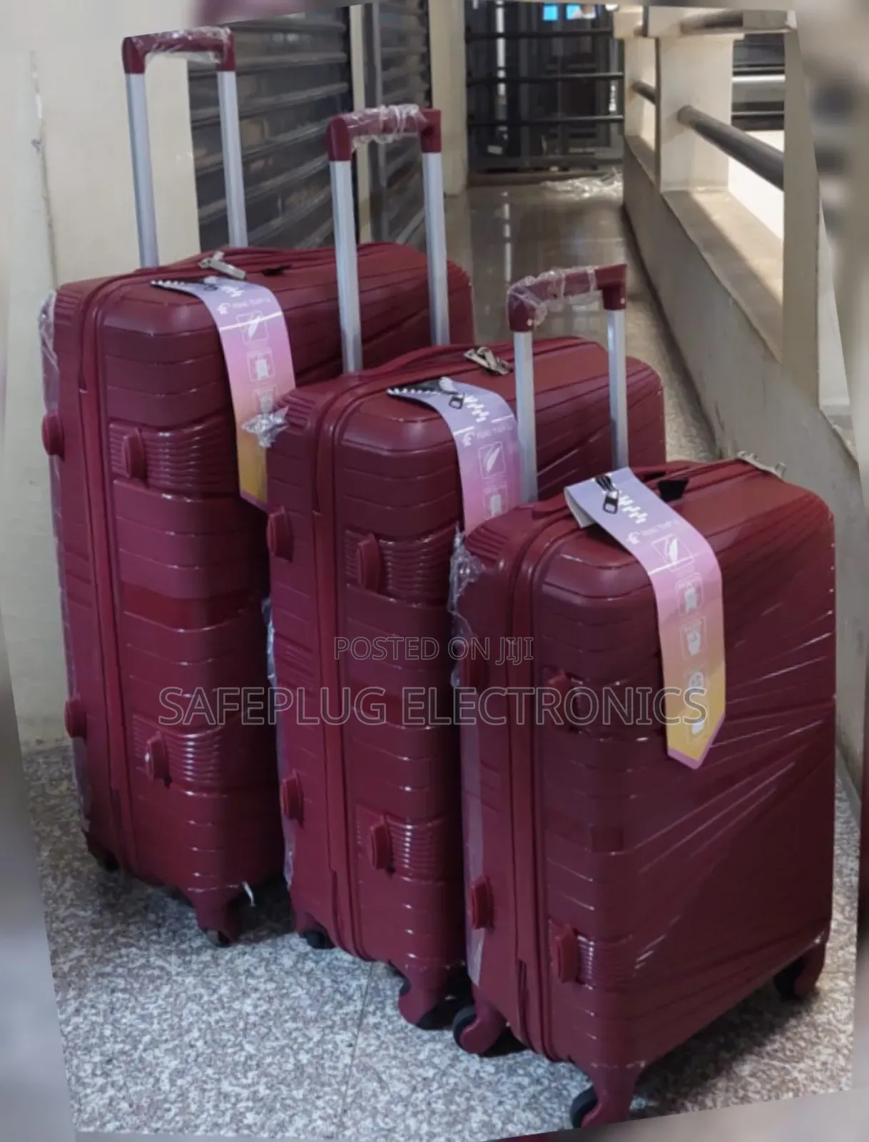3 Unbreakable Pp Suitcases (48cm, 57cm, 63cm) –