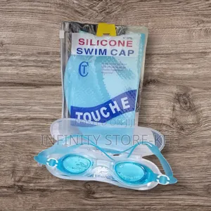 Silicone Swim Cap and Swimming Goggles