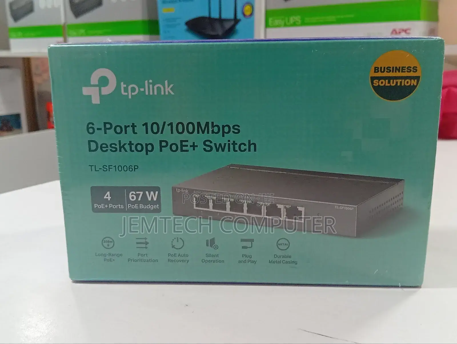 Tl-Sf1006p Tp-Link 6-Port Desktop Switch With 4-Port Poe+