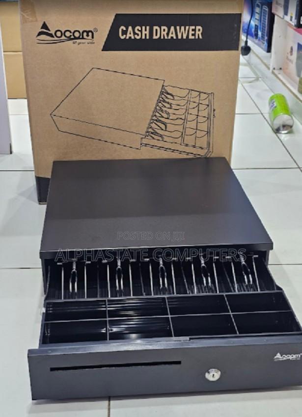 5 Bill Cash Drawer With Adjustable Compartments Key Lock