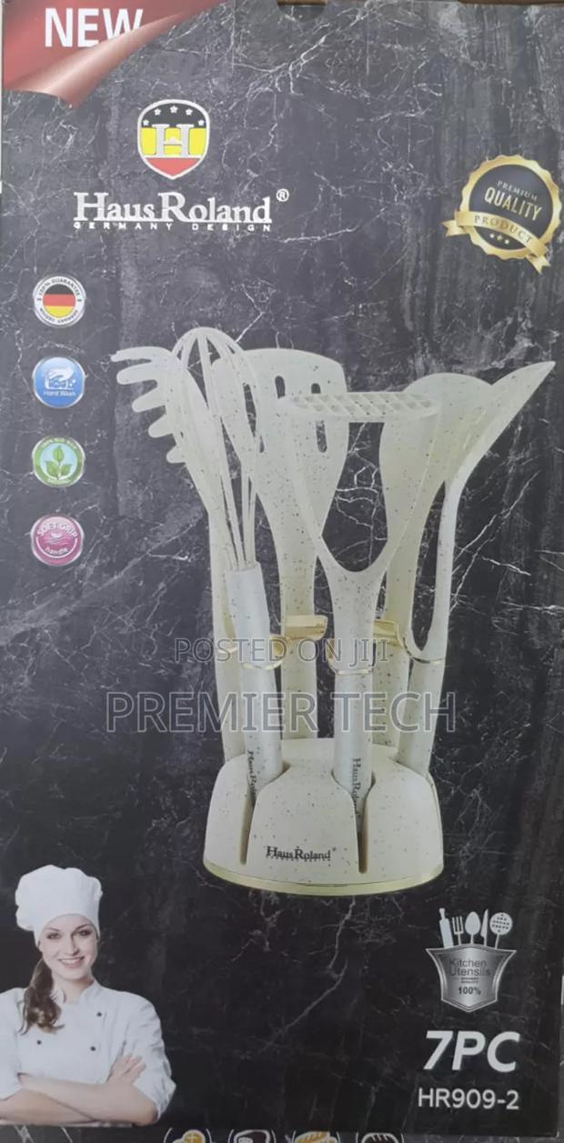 *Haus Roland Rotating Stand 7pc Silicone Kitchen Utensil Set - thumbnail 2