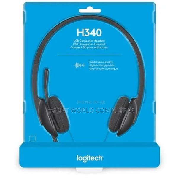 Logitech H340 Usb-a Headset With Noise Cancelling Mic – Black