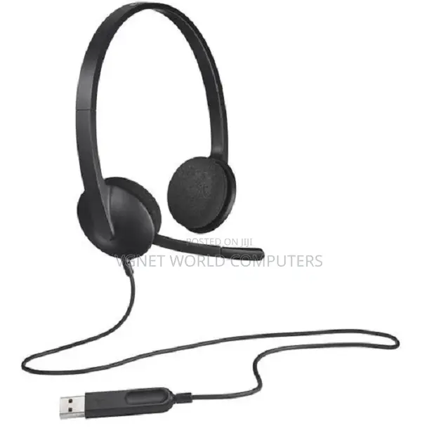 Logitech H340 Usb-a Headset With Noise Cancelling Mic – Black