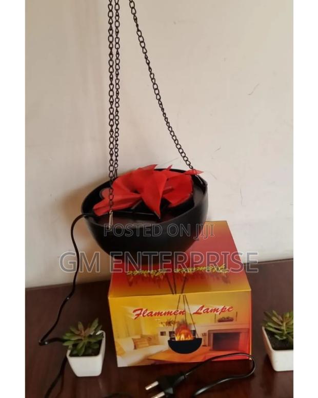Flammen Lampe Hanging Chain Fireplace Decor Piece -