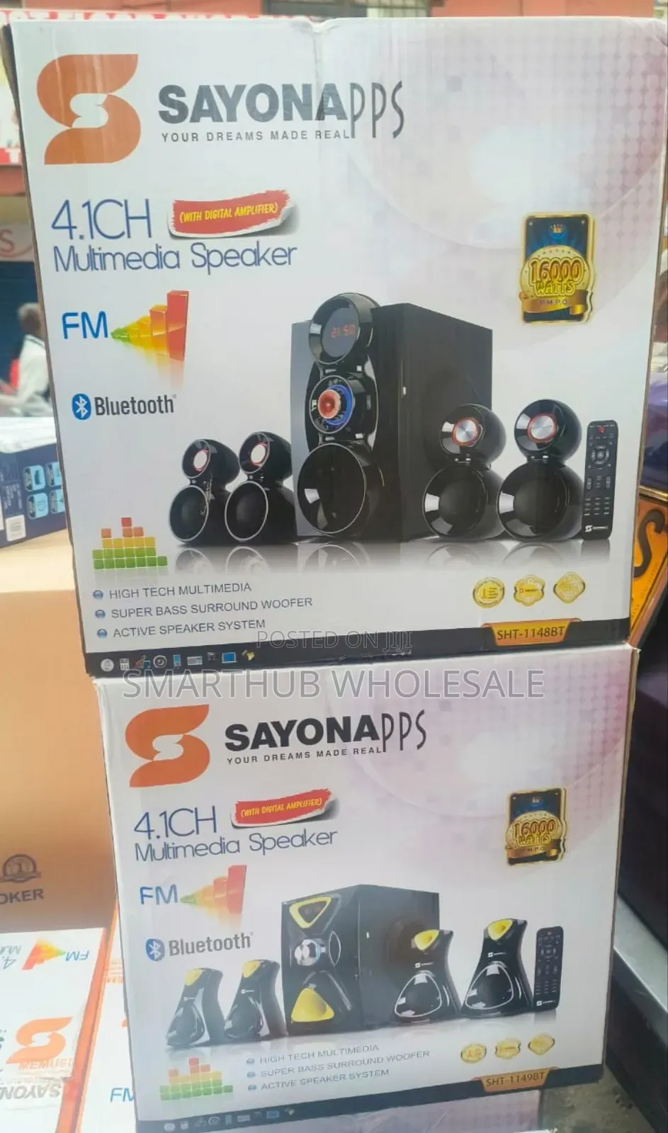 16000 Watts 4.1ch Sayona SHT-1148bt / SHT-1149bt Multimedia Speaker