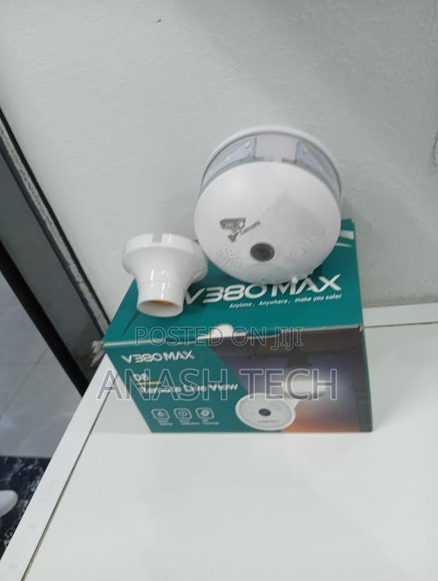 V380 Max New Wifi Lens Bulb Camera Inbuilt CCTV