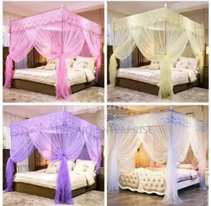 Quality 4 Stand Mosquito Nets Size 4*6, 5*6 and 6*6