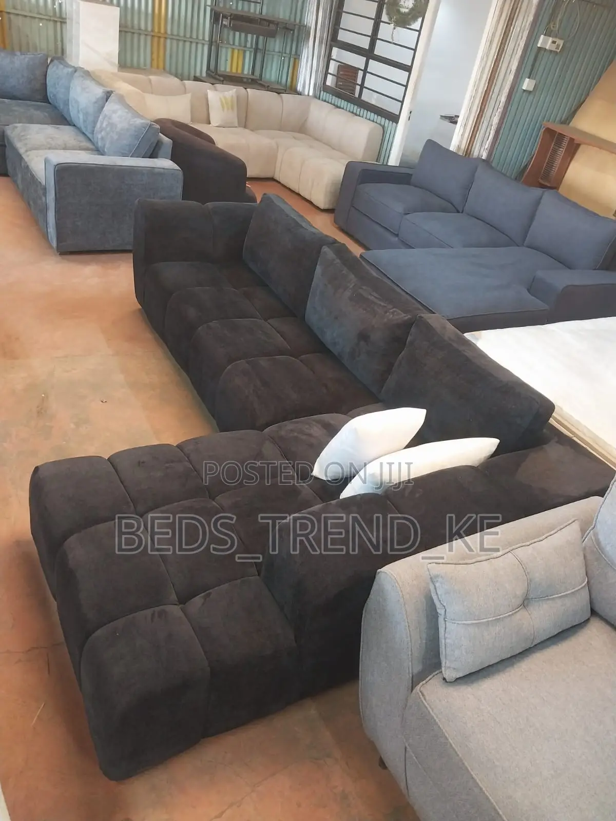 Soft Bubble Cushioned 6 Seater Bubble L Sofa